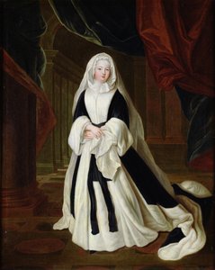 Portret van Louis-Francoise de Bourbon, Mademoiselle de Nantes in Rouwkleding, na 1710